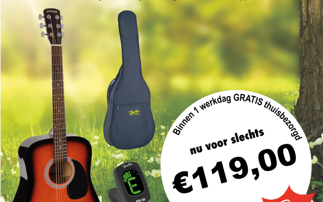 Western gitaar in fraai pack
